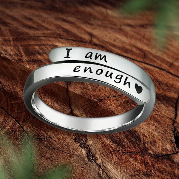 I Am Enough Inel™ din argint | 1+1 GRATUIT